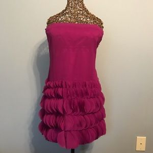 Newman’s Cusp Fuchsia Strapless Cocktail Dress